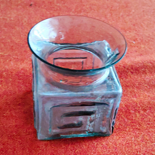 Glass dartington vase mid - glass,