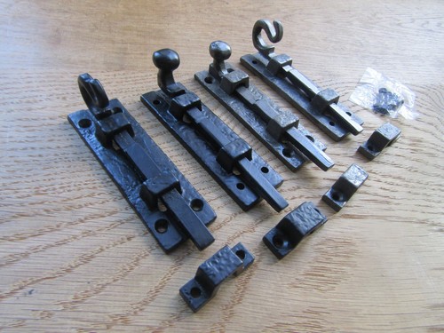Rustic iron door bolt - , tower