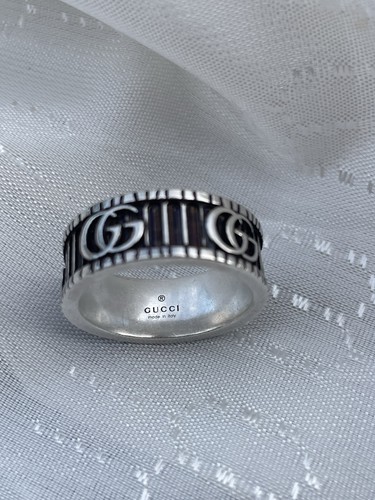 Gucci marmont wide silver ring - wide,