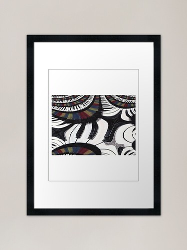 Piano painting illusion - illusion, framed