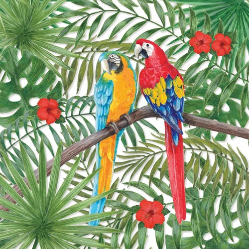 Parrot paper napkins tropical - paper,