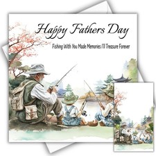 Fathers Day Fishing Card with
