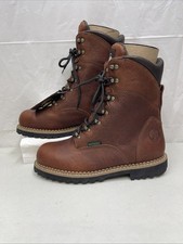 GEORGIA BOOTS Men’s  Steel Toe 9” Leather Work Boots 10 W Brown G8388 Brand New