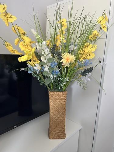 Large wicker vase - and, display