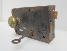 Antique Iron Door Lock Old Key