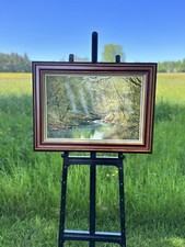 Impressive Original Oil On Canvas By Terry Evans “Bluebells” 61cmx40.5cm/24x16”