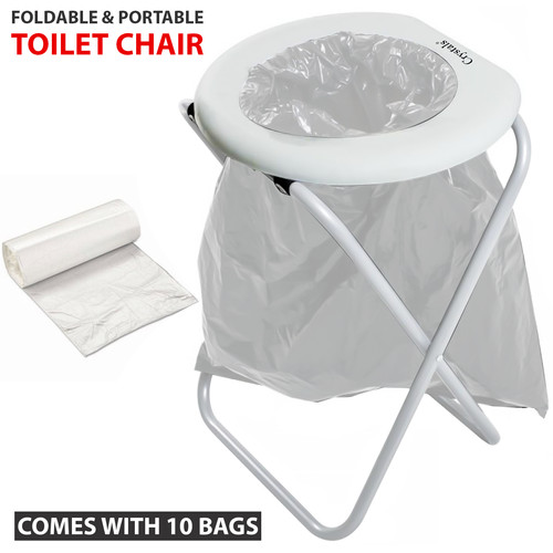 Folding toilet portable - toilet, chair