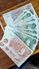 Old Ten Pound Note, 10 Old One Pound Notes & 2 10 Shilling Notes Bank Of England
