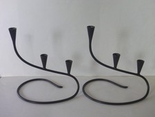 Black Metal Candle Holder - 2