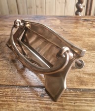 Art Nouveau Brass Door Knocker And Letterbox