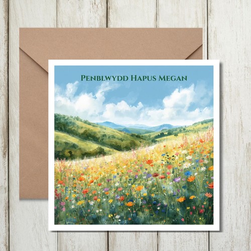 Welsh language happy birthday - happy,