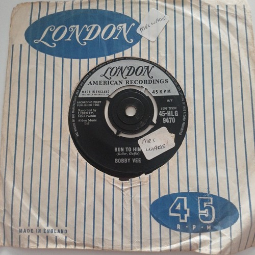 Bobby vee run him vg - 7",
