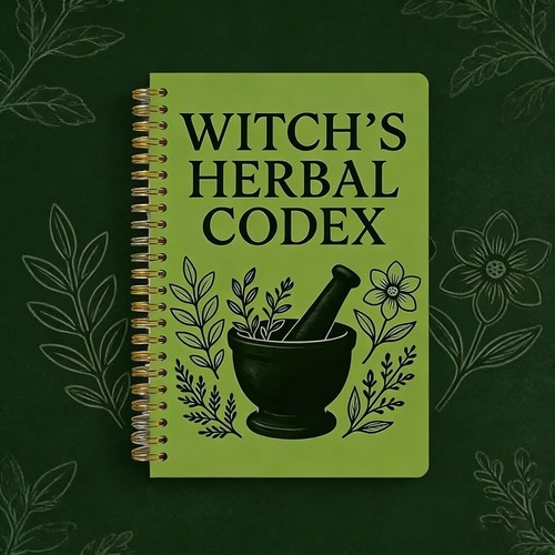 Witch herbal codex book - witch,