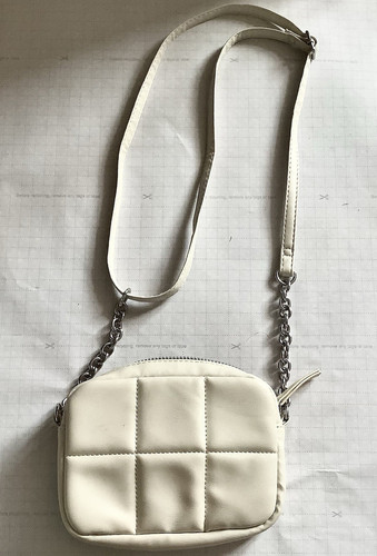 Cream quilted faux leather - cream,
