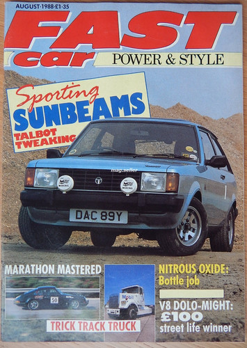 Fast car june 1988 talbot - 1988,