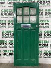 1930S HARDWOOD FRONT DOOR ANTIQUE RECLAIMED ANTIQUE EXTERNAL EXTERIOR WOODEN OLD