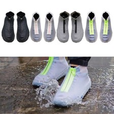 Rain Waterproof Shoe Boot Anti Slip Silicone Overshoes Cover Protector w/Zip