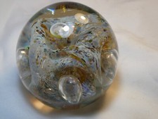 Vintage Studio Glass Paperweight 7 Norman Stuart Clarke Signed And Dated 78
