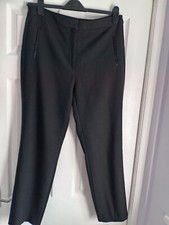 Zara women black smart trousers
