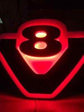 Scania V8 3D RED ACRYLIC GLOSS