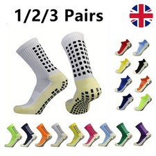 1-3Pairs Football Socks Anti Slip Socks Sports Socks Non Slip Socks Grip Sock UK