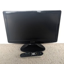 Sharp Aquos LC-19D1E-BK 19" HD LCD TV  Black With Remote Freeview Retro Gaming 