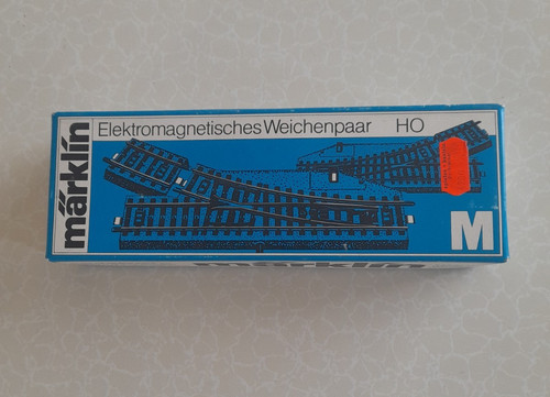 Marklin track boxed pair - track.,