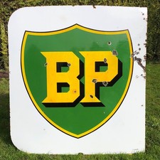 BP Enamel Sign Original