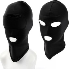 Black Full Face Mask Head