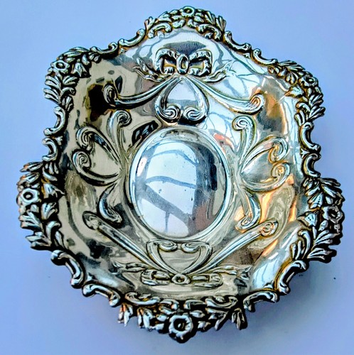 Sterling silver bon bon dish