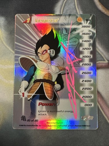 Signed vegeta 2000 - vegeta, dbz