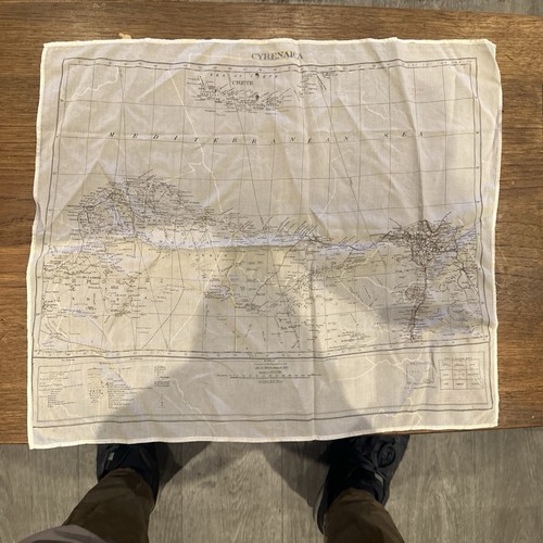 Ww2 silk double sided map - double,
