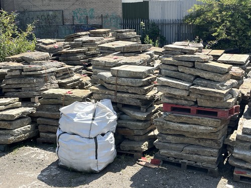 Reclaimed yorkstone flagstone - reclaimed,