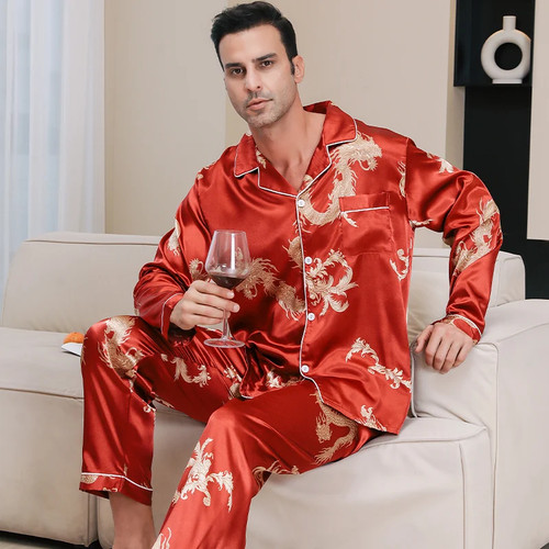 Ice silk pajamas - , men's