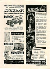 1948 PAPER AD Toy Junior Pro