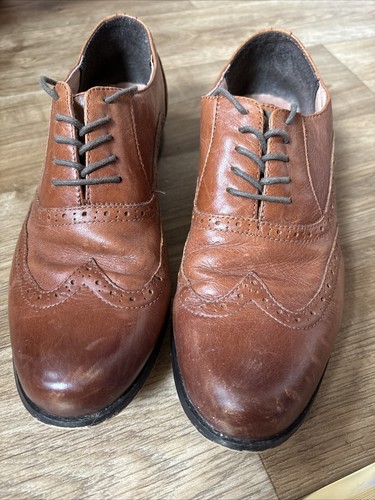 Clarks tan leather brogues - clarks,