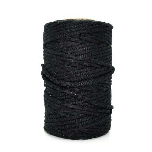 Premium black macrame - premium, cord