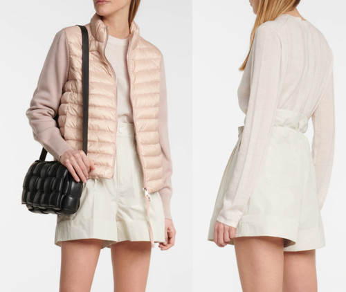 Moncler faille paperbag flared - faille,
