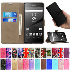 Case For Sony Xperia Z Z1 Z2 Z3 Compact Z4 Z5 Leather Flip Wallet Phone Cover
