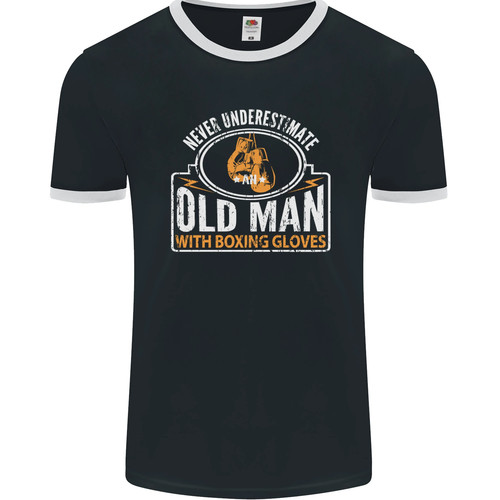 Old man with boxing - old,