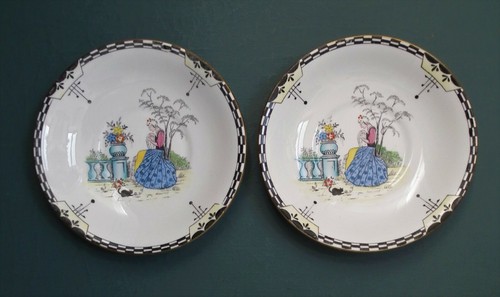 Vintage saucers crinoline - vintage,