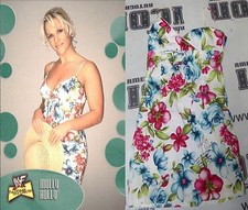 Molly Holly Signed WWE Diva Ring Worn Dress PSA/DNA COA Photo Shoot & 2001 Card