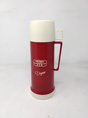 Vintage retro red thermos - vintage,
