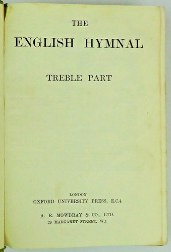 The english hymnal - the,