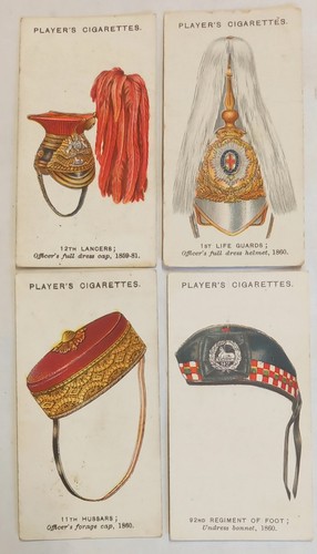 Military head dress cards - 4,