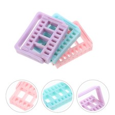  3 Pcs Drill Bit Holder Nail Tech Art Head Storage Box Makeup Organizers and