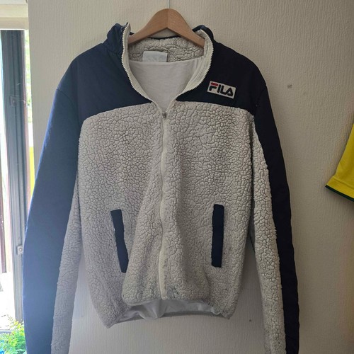 Fila sherpa borg fleece jacket - sherpa,