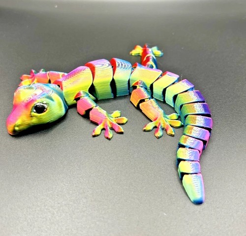 Articulated gecko fidget - gecko, 3d