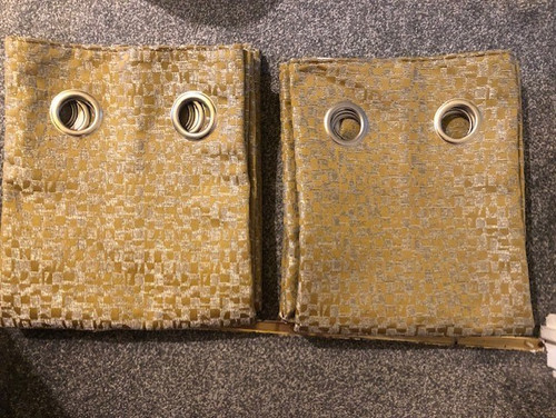 Next geo textured gold ochre - geo,