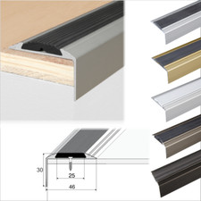 Aluminium Stair Nosing Edge Trim Step Nose Edging Nosings For Carpet,Wood... A38